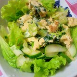 栄養満点♪ひき肉＆ブロッコリー＆卵の炒めサラダ